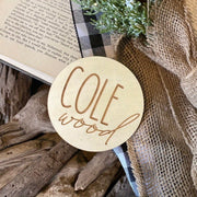 Персонализированная деревянная табличка с именем для детей - Идеальный подарок для объявления о рождении и детских сувениров