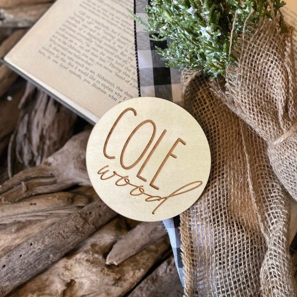 Персонализированная деревянная табличка с именем для детей - Идеальный подарок для объявления о рождении и детских сувениров