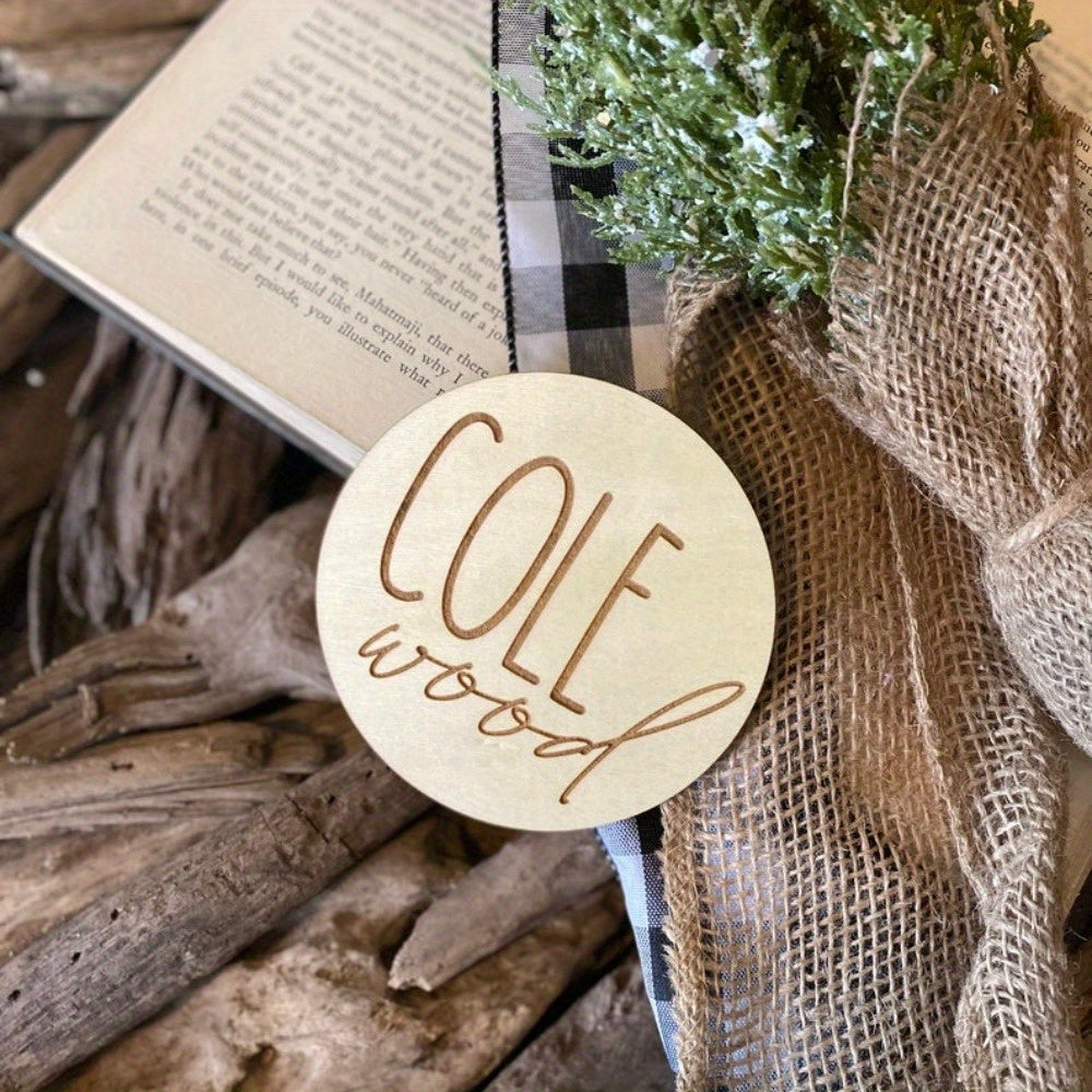 Персонализированная деревянная табличка с именем для детей - Идеальный подарок для объявления о рождении и детских сувениров