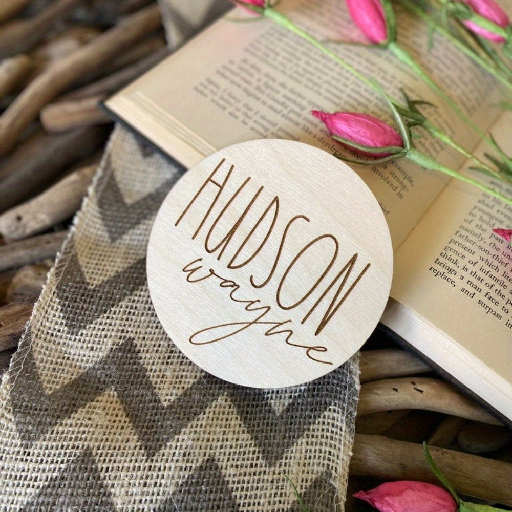 Персонализированная деревянная табличка с именем для детей - Идеальный подарок для объявления о рождении и детских сувениров