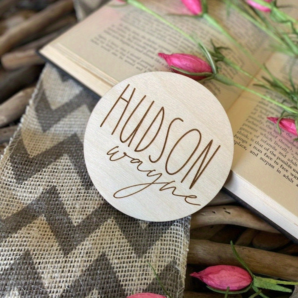 Персонализированная деревянная табличка с именем для детей - Идеальный подарок для объявления о рождении и детских сувениров