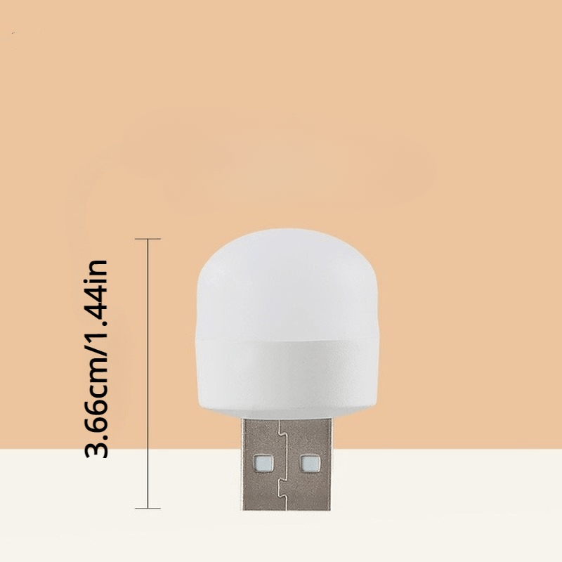 10 Mini USB Night Lights Soft Warm Glow for Bedroom and Computer Use