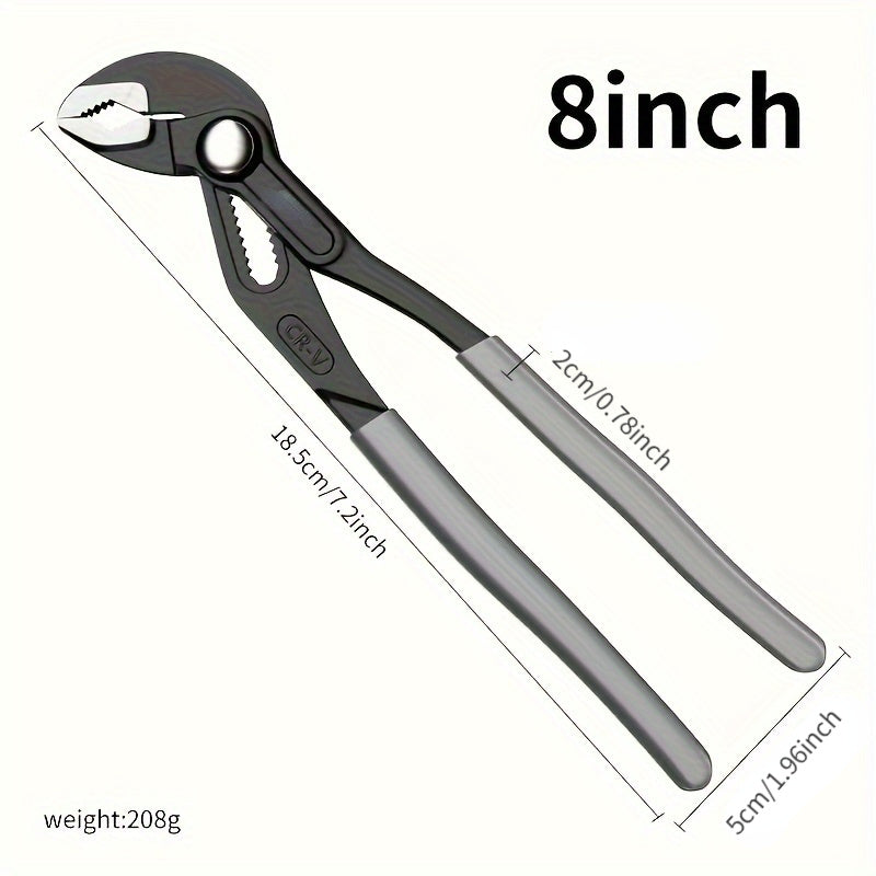 Набор водяных насосов и гаечных ключей для тяжелых условий с хромванадиевой сталью и большими кусачками