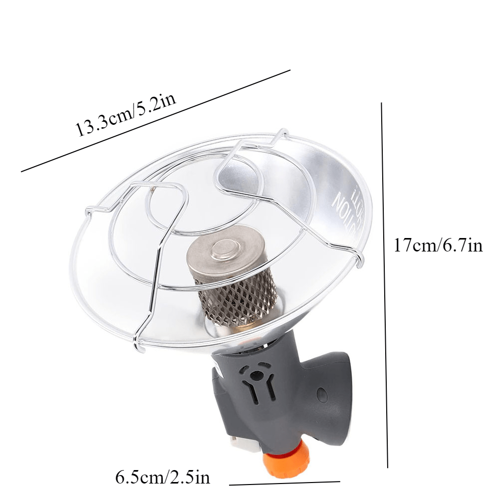 Портативный пропановый обогреватель для кемпинга и гольф-карт с отражающими панелями