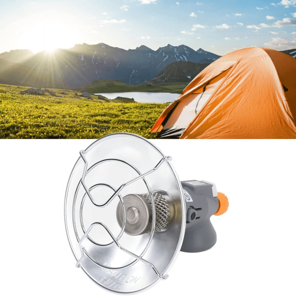 Портативный пропановый обогреватель для кемпинга и гольф-карт с отражающими панелями