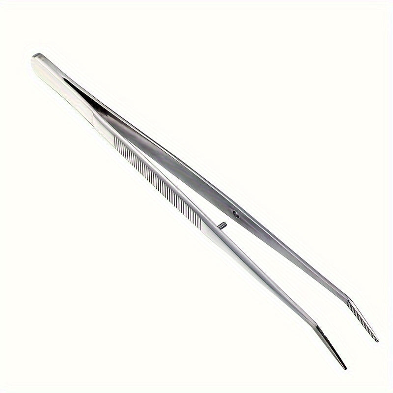 Stainless Steel Tweezers for Nail Art and Crafts, Precision, Shiny