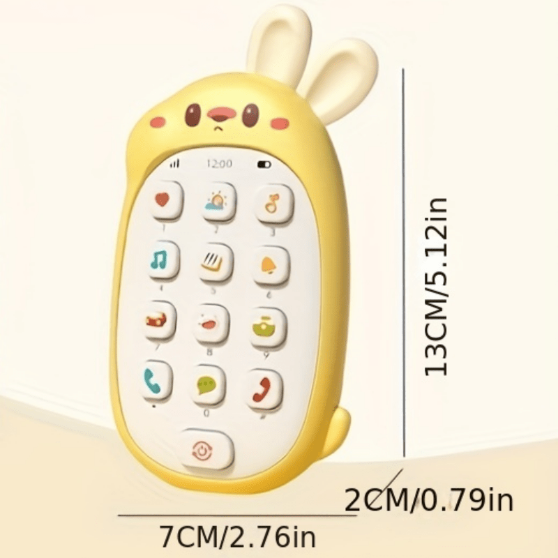 Bolalar uchun ta'limiy xususiyatlarga ega o'yinchoq telefon - tishlamaga chidamli, interaktiv musiqa o'ynash - kichkintoylar, do'stlar va bayramlar uchun mukammal sovg'a - batareyali, xavfsiz voltajda (batareya kiritilmagan)