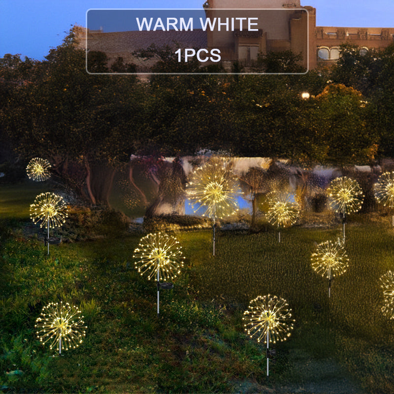 420LED Quyosh energiyali portlovchi o‘yinchoq bog‘ chiroqlari, 8 ta rejim bilan, suv o'tkazmaydigan IP65