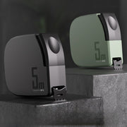 Yuqori aniqlik bilan 5M o'lchov qiladigan, yog'och ishlash va uyda foydalanish uchun mo'ljallangan portativ karbonli po'lat o'lchov lenta.