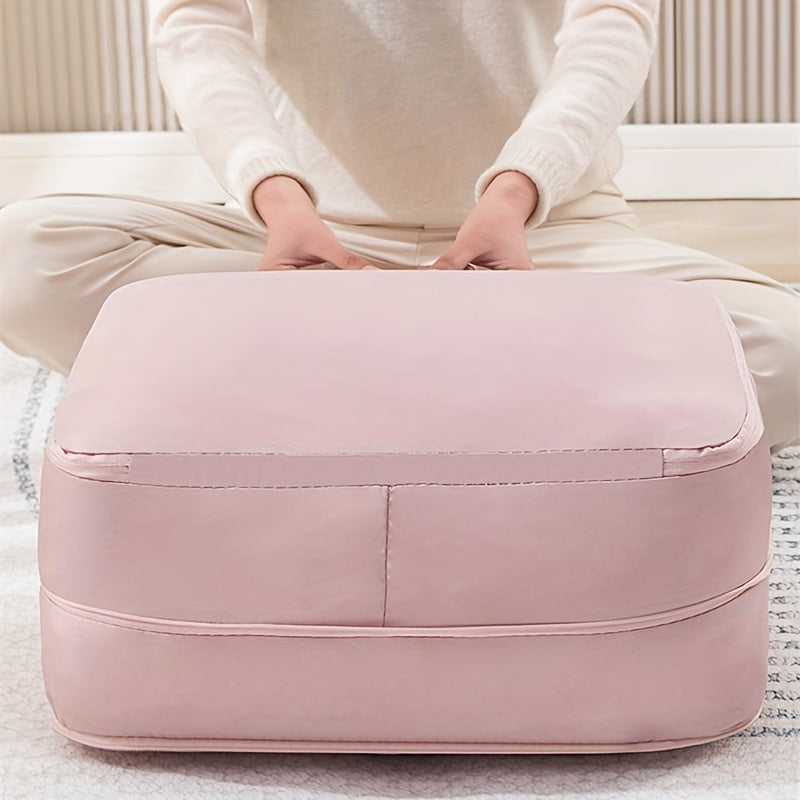 Set of 2 Expandable Compression Packing Cubes for Travel and Home Organization