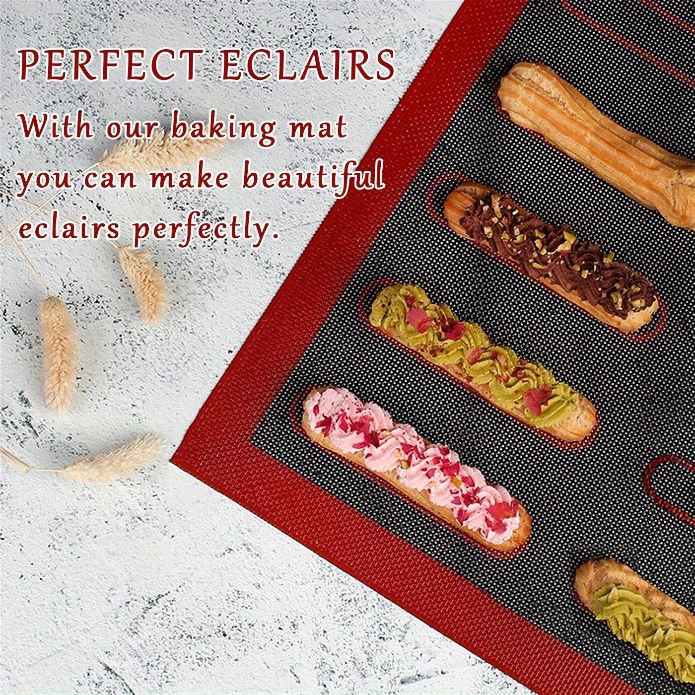 Silicone Double-Sided Baking Mat Non-Stick Perforated Pastry Sheet Oven Liner