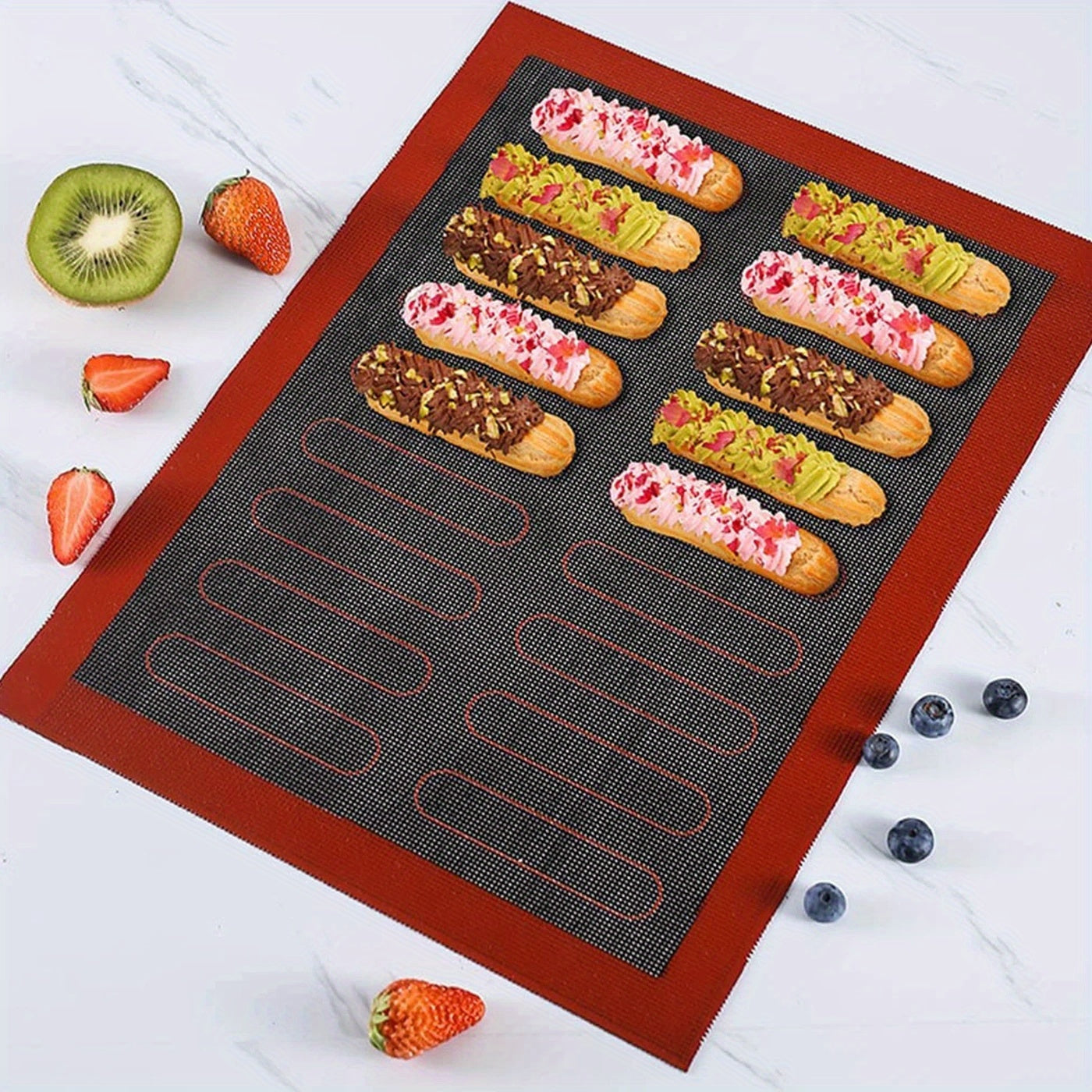 Silicone Double-Sided Baking Mat Non-Stick Perforated Pastry Sheet Oven Liner