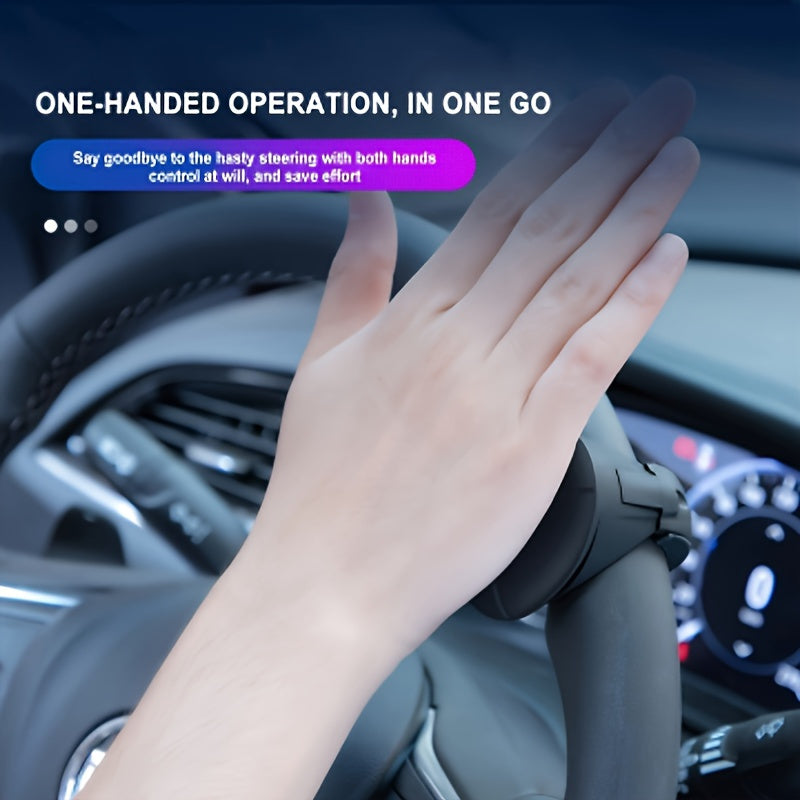 Silicone Steering Wheel Knob with Non-Slip Grip and 360° Rotation