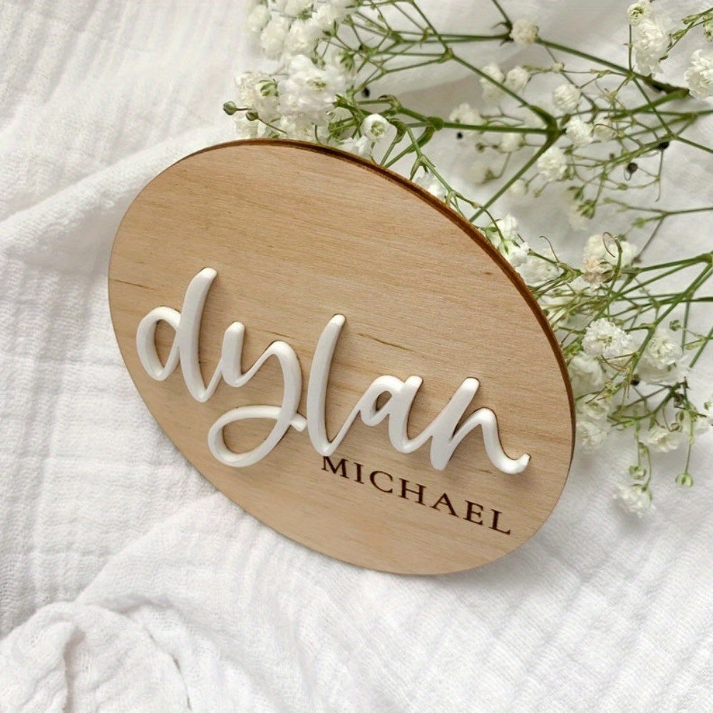 Personalized Wooden Nursery Sign Birth Stats Baby Name Plaque Baby Shower Gift