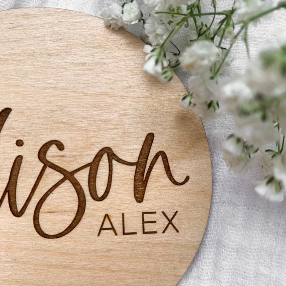 Personalized Wooden Nursery Sign Birth Stats Baby Name Plaque Baby Shower Gift