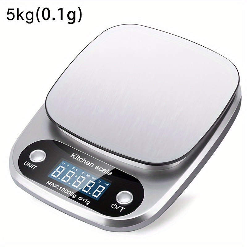 Digital Kitchen Scale 5kg/10kg with LCD Display Auto Shut-Off and Multiple Units