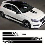 Car Vinyl Hood Stickers Racing Sport Decals Automotive Tuning Stripes Self-Adhesive Glossy