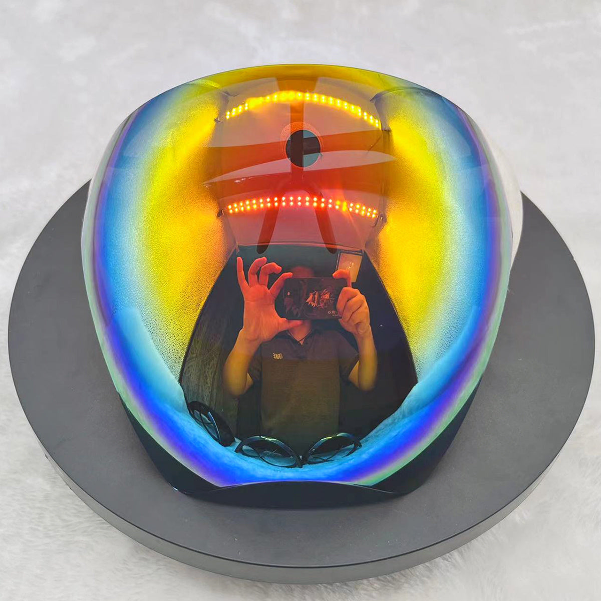 Uniseks anti-buzg‘unchilik rang-barang PVC himoya ko‘zoynaklari velosipedda va tashqi faoliyatlar uchun