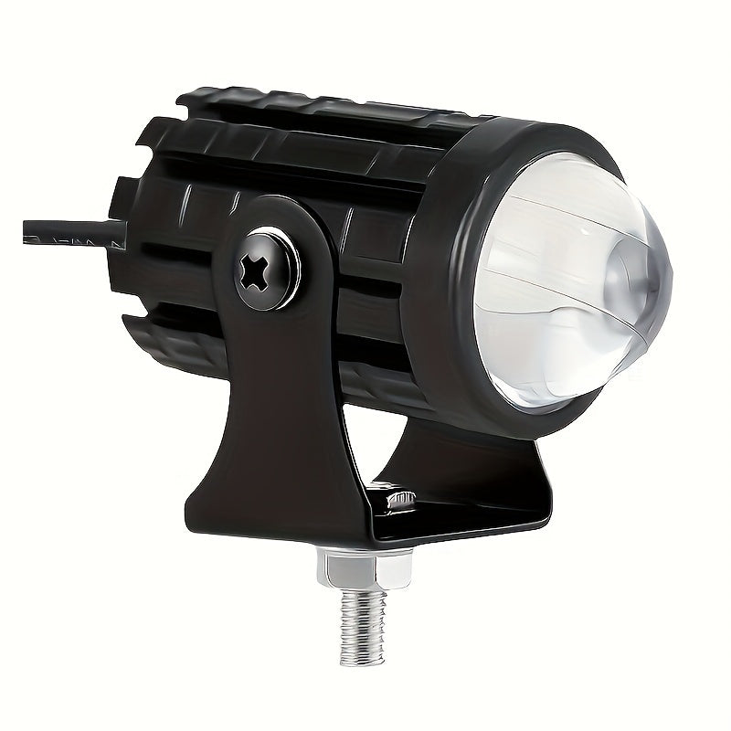 2PCS Motorcycle LED Spotlights, Bright White, 12V Work Lights for Safety