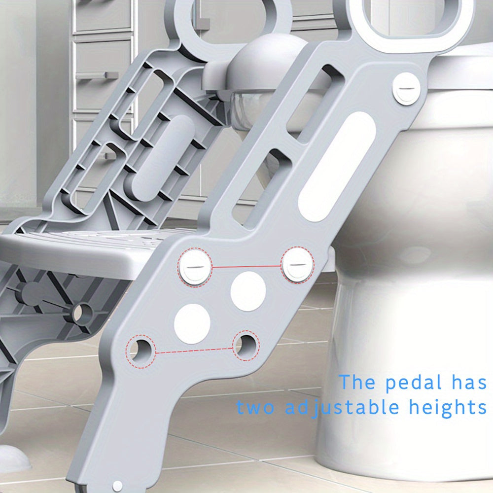 O'zgaruvchan Poti Ta'limi O'tirig'i bilan Qadam Poyasi - 3-8 yoshdagi bolalar uchun Tualet O'tirig'i, Egiluvchan va Mustahkam Plastik, 1-Paket