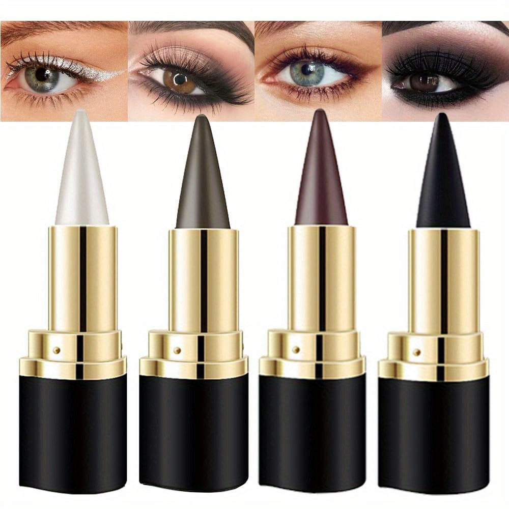 Women Gel Eyeliner Pencil Waterproof Black Brown Grey Makeup Tool