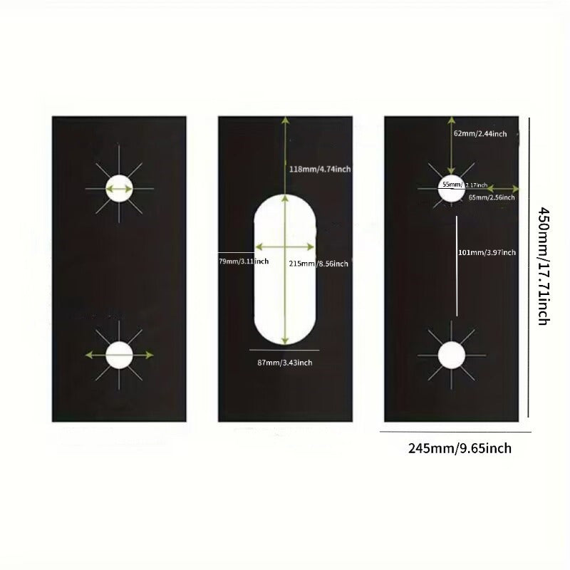 Gas Stove Burner Covers Set of 3 Non-Stick Heat Resistant Washable Protectors