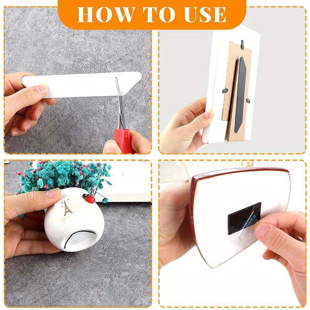 Reusable Carpet Tape with Self-Adhesive Corners and Edges Gripper Pads for Rugs