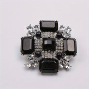 Water-Cut Rhinestone Brooch for Women Elegant Jewelry Accessory