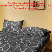 Geometric Diamond Pattern Pillowcase 74.98cm x 49.99cm Polyester Quilted Washable
