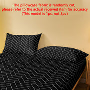 Geometric Chevron Pattern Pillowcase Soft Quilted Polyester Envelope Closure