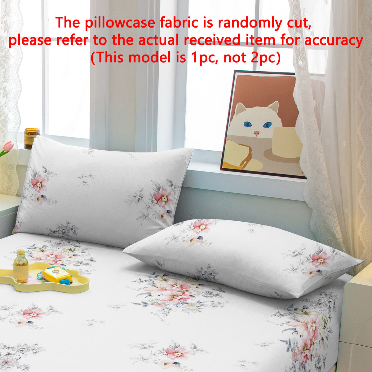 Botanika bosma yostiq qoplami 20x20 dyuym yumshoq polyester gull dekor