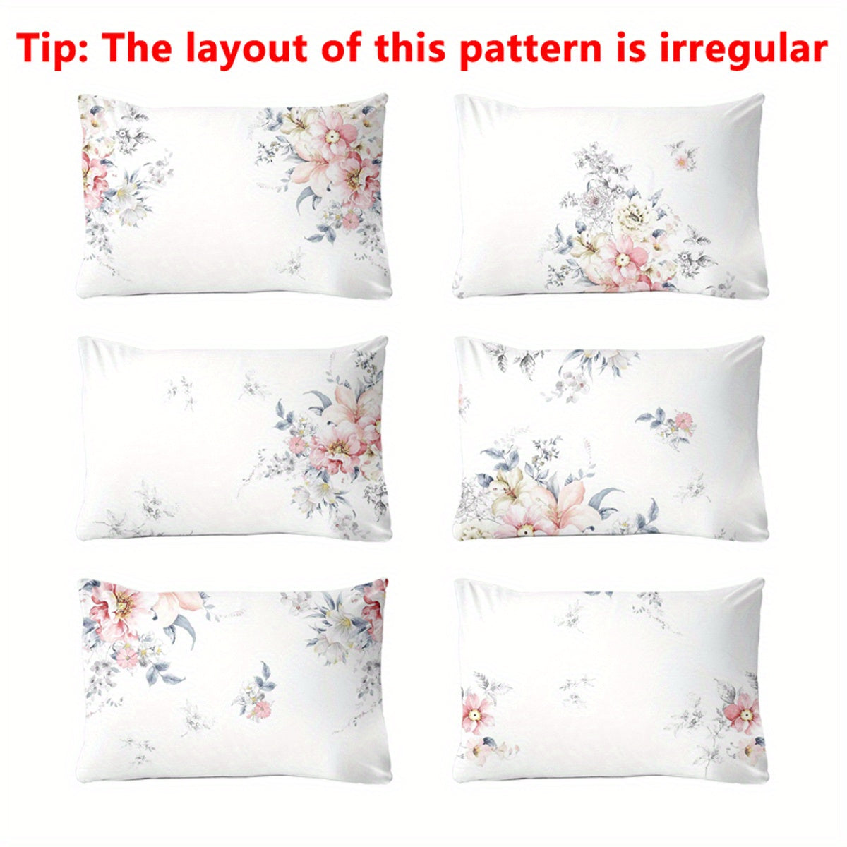 Botanika bosma yostiq qoplami 20x20 dyuym yumshoq polyester gull dekor