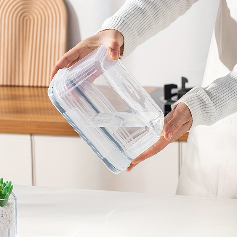 Set of Four Leak-Proof BPA-Free Food Storage Containers with Airtight 2-Layer Design