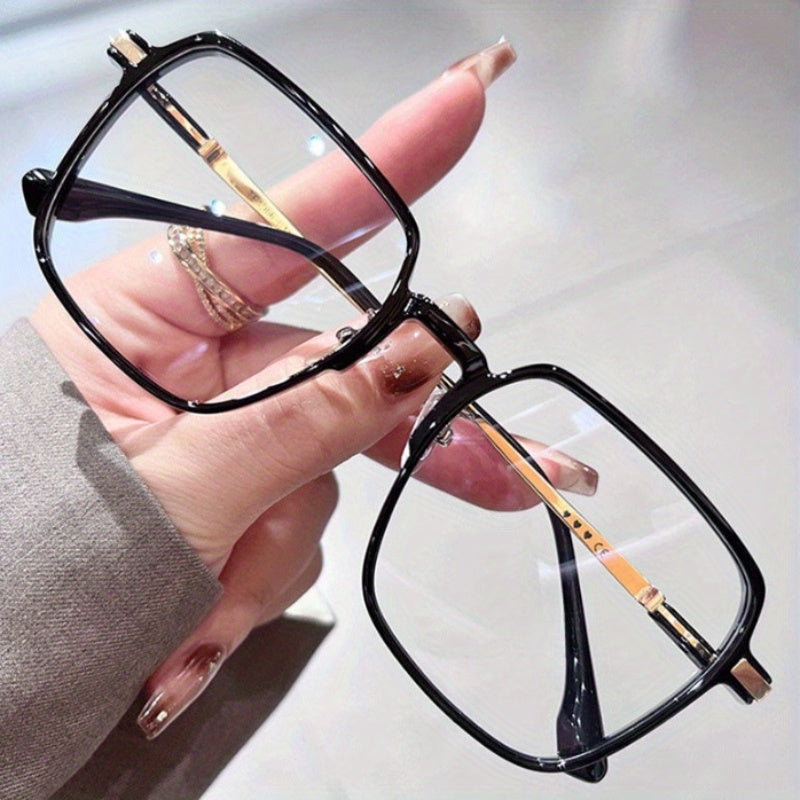 Unisex Clear Plastic Glasses with Ultra-Thin Frames