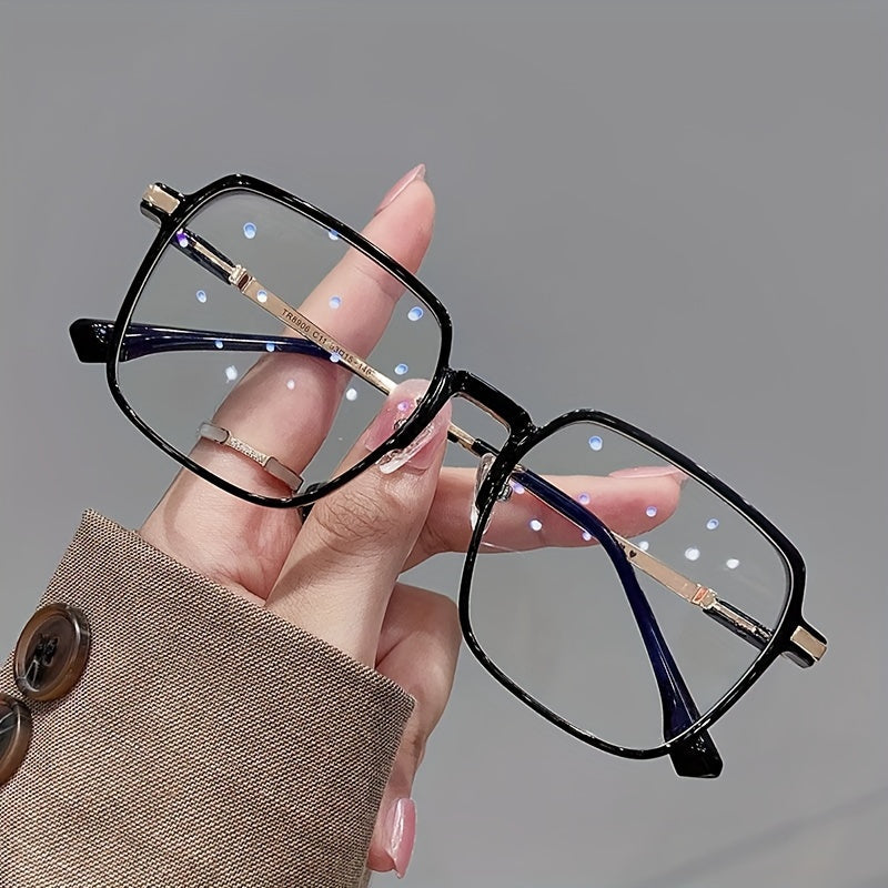 Unisex Clear Plastic Glasses with Ultra-Thin Frames