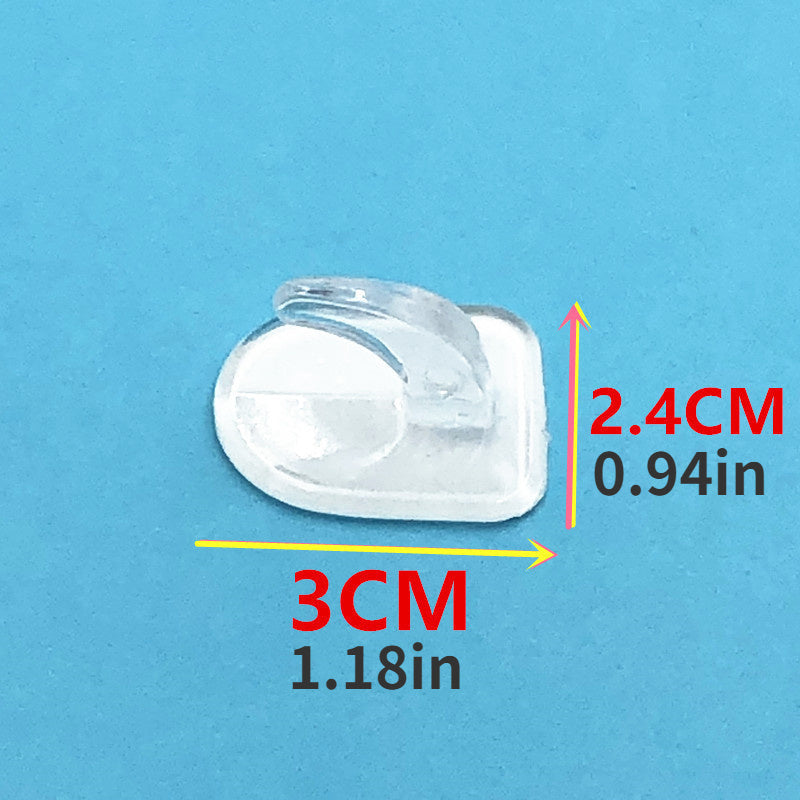 10 Clear Acrylic Wall Hooks with Cow Horn Design for Bathroom and Kitchen