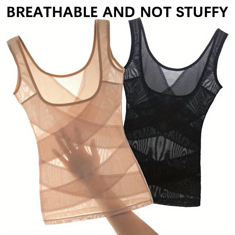 Women’s High Elasticity Striped Waist Trainer Bodysuit for Postpartum Recovery and Shapewear