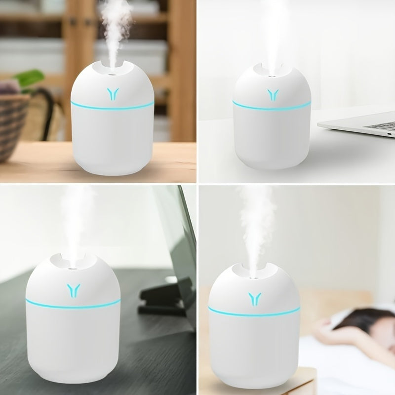 Ultrasonic Cool Mist Humidifier 250ML Portable Quiet Air Diffuser for Home Office