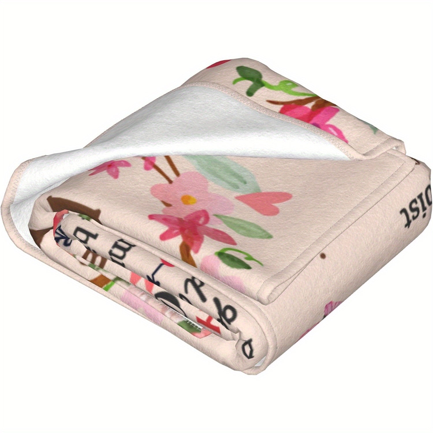 Vintage German Soft Flannel Throw Blanket All-Season Knitted Digital Print Bed Sofa TV Warm Cozy 165x127cm