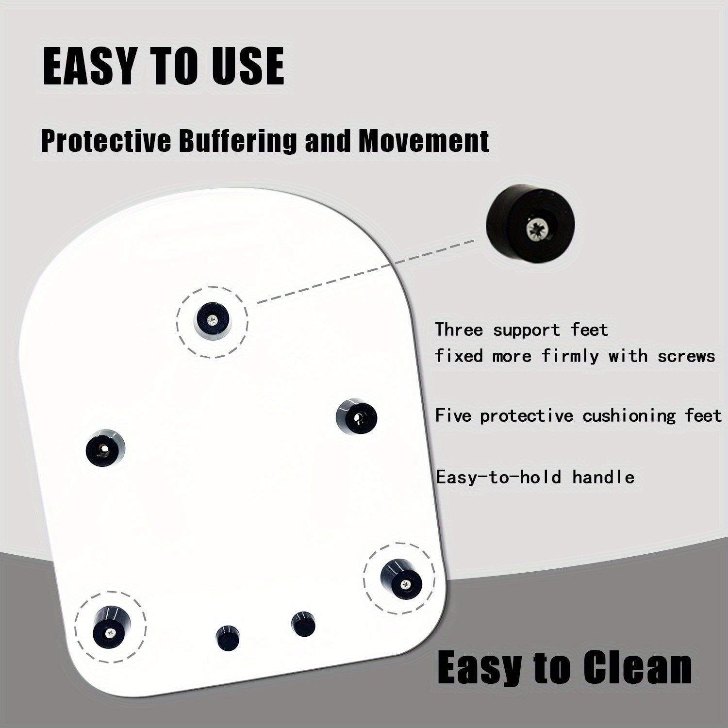 Acrylic Anti-Slip Mat for Thermomix TM5 TM6 Blender Non-Slip Countertop Pad