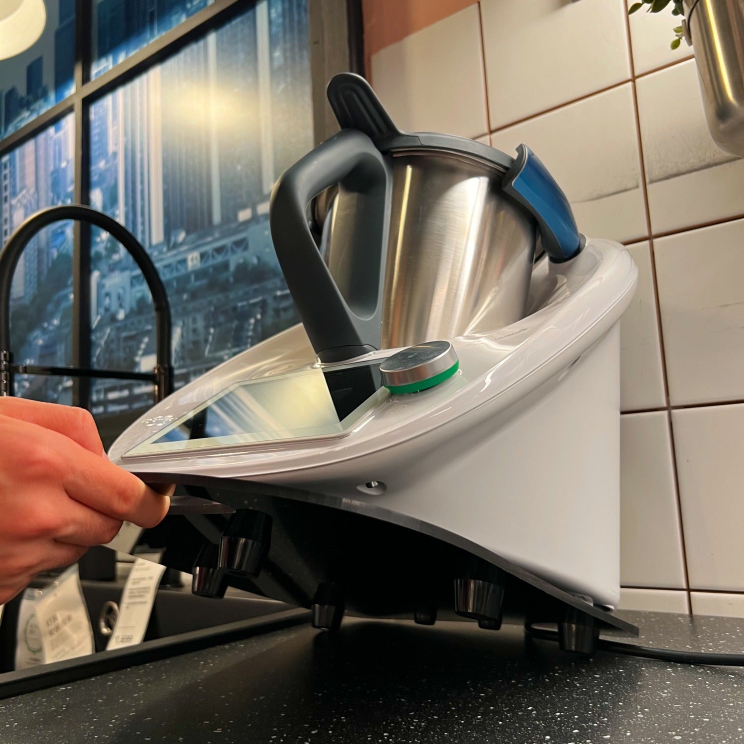 Acrylic Anti-Slip Mat for Thermomix TM5 TM6 Blender Non-Slip Countertop Pad