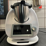 Thermomix TM5/TM6 blenderi uchun sirpanmaydigan mat - oshxona jihozlari uchun vintli dizayndagi akril qo'llab-quvvatlash pad, qora va oq rang