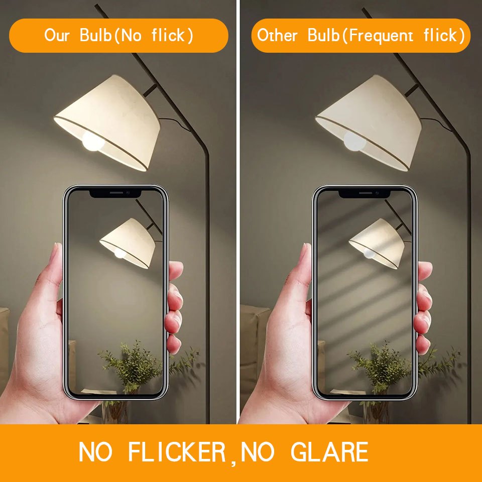 4-Pack LED Globe Bulbs 15W E27 Screw Base Non-Flicker Energy Saving Indoor