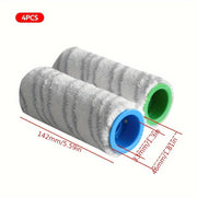 Versatile Microfiber Floor Cleaner Accessories for Hardwood and Tile Floors 4-Piece Set