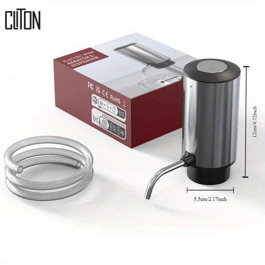 CLITON Elektrik sharob shishasi ochgich to'plami vino ixlosmandlari uchun mukammal bo'lib, elektr shisha ochgich, folga kesuvchi, vino quyish moslamasi, vakuum yopgich va boshqa vino bilan bog'liq oshxona qurilmalarini o'z ichiga oladi.