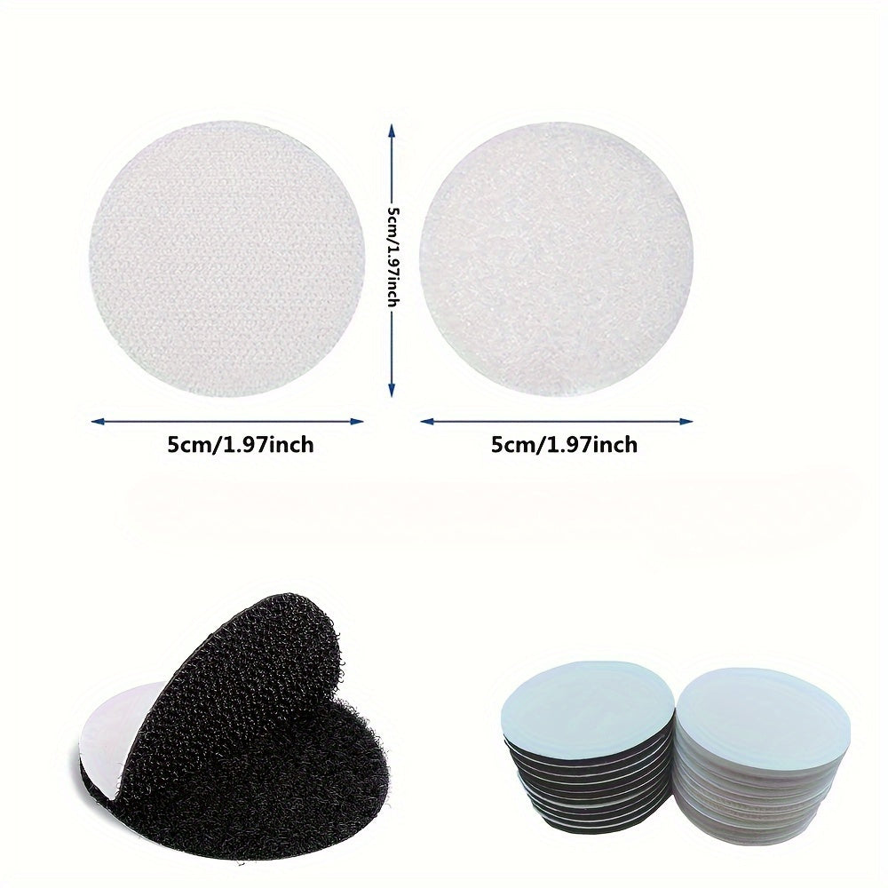 30 Sets Non-Slip Rug Gripper Tape Reusable Washable for Rugs Cushions Round Square Star