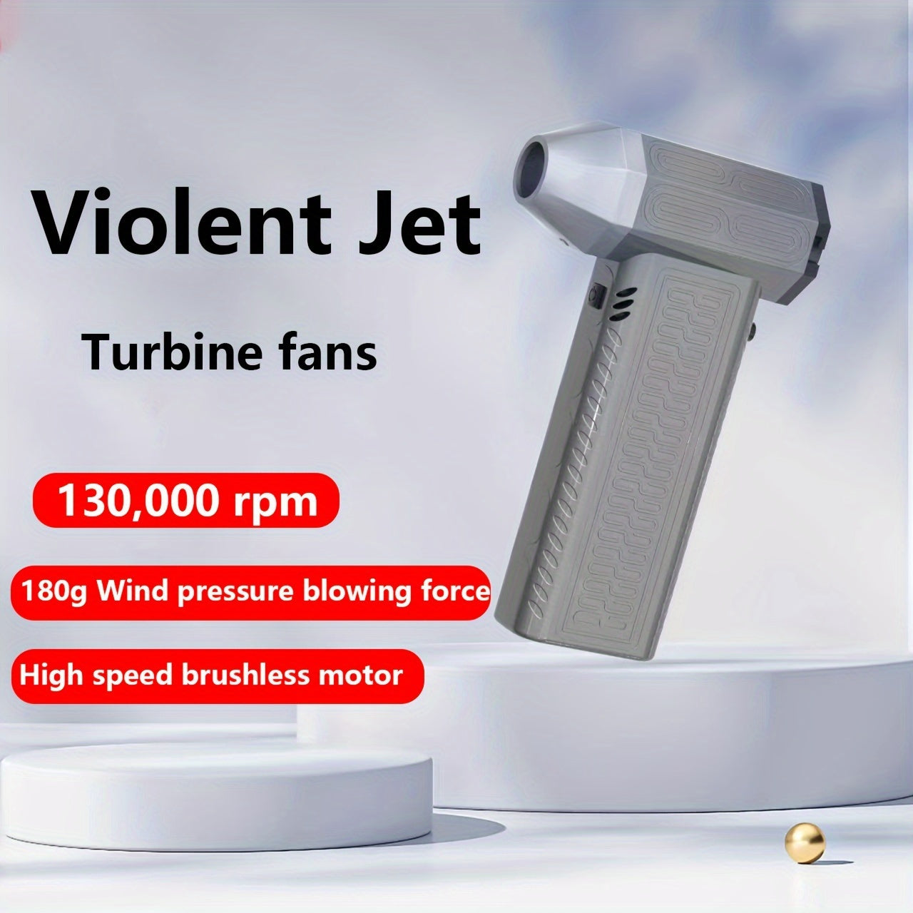 130,000 RPM Elektrik Duster USB Qayta tiklanadigan portativ havo purkagich klaviaturalar, avtomobillar, uy uchun