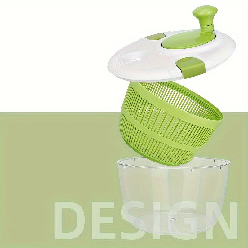 Multifunctional Salad Spinner and Colander Manual Kitchen Dryer with Drainer Basket