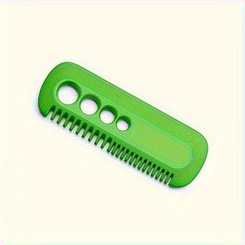 Batareyasiz yashil o'tlarni va kale, sholg'om, kolard va tim uchun barglarni olib tashlash va ildizdan ajratish uchun qo'lda ishlatiladigan zanglamaydigan po'latdan yasalgan barg o'tlarni olib tashlash qurilmasi.