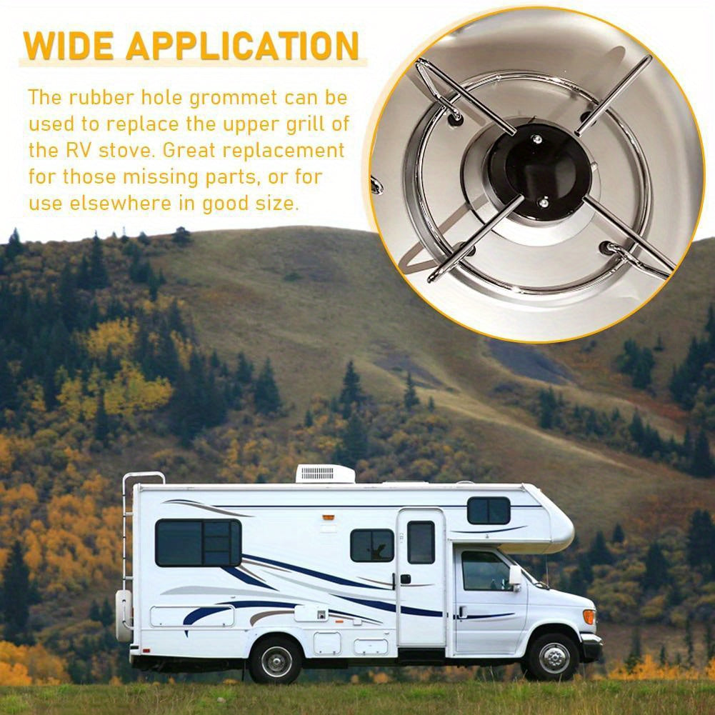 10 Pack High-Temperature Resistant Synthetic Rubber RV Stove Grommets Scratch Protection